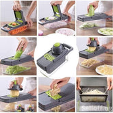 16 Pieces Multifunctional Veggies Slicer